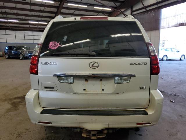 JTJBT20X180161457 - 2008 LEXUS GX 470 WHITE photo 6