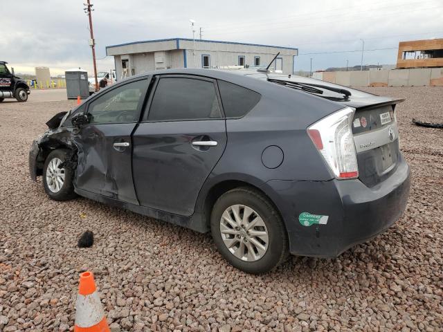 JTDKN3DP2F3070836 - 2015 TOYOTA PRIUS PLUG CHARCOAL photo 2