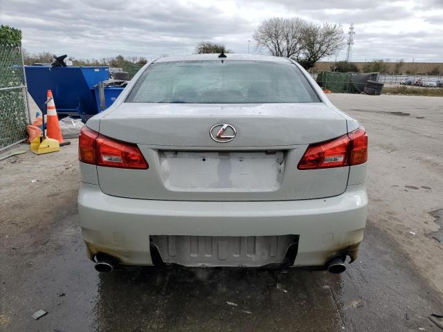 JTHBK262082062522 - 2008 LEXUS IS 250 SILVER photo 6