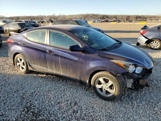 5NPDH4AE5EH520927 - 2014 HYUNDAI ELANTRA SE BLUE photo 4