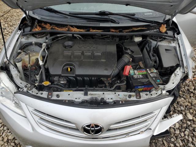 2T1BU4EE6DC016062 - 2013 TOYOTA COROLLA BASE SILVER photo 11