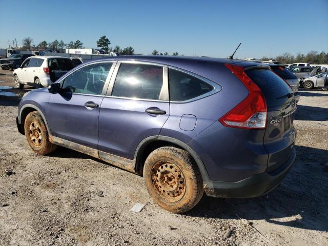 3CZRM3H30EG707513 - 2014 HONDA CR-V LX BLUE photo 2