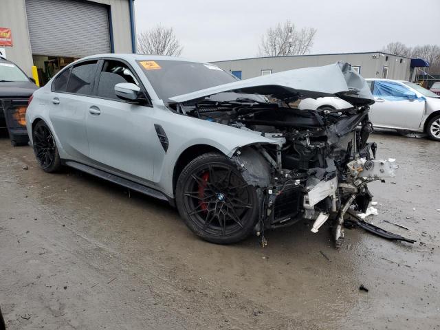 WBS33AY0XMFL23692 - 2021 BMW M3 COMPETITION GRAY photo 4
