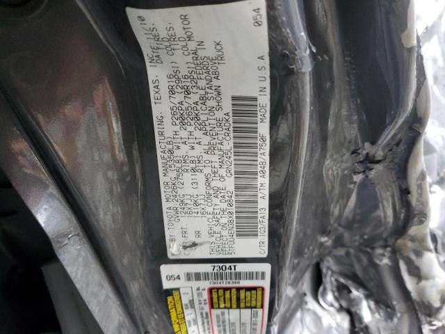 5TFUU4EN3BX010842 - 2011 TOYOTA TACOMA ACCESS CAB გრაფიტი ფოტო 12