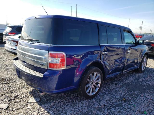 2FMGK5D8XEBD35824 - 2014 FORD FLEX LIMITED BLUE photo 3