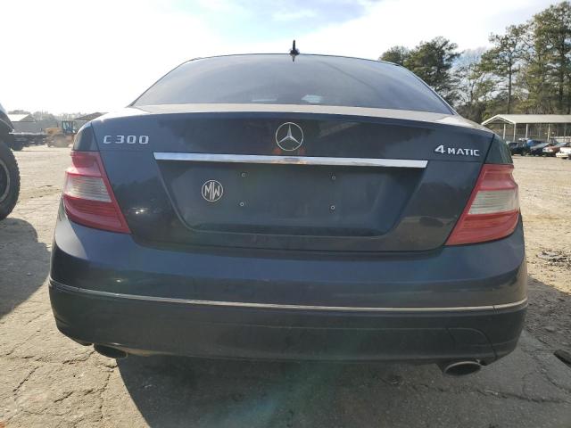 WDDGF81X68F143444 - 2008 MERCEDES-BENZ C 300 4MATIC BLUE photo 6