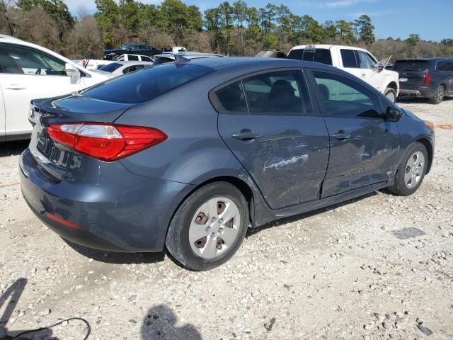 KNAFK4A62G5565438 - 2016 KIA FORTE LX BLUE photo 3