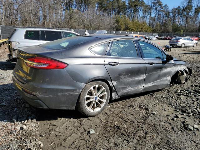 3FA6P0LU3LR105162 - 2020 FORD FUSION SE GRAY photo 3