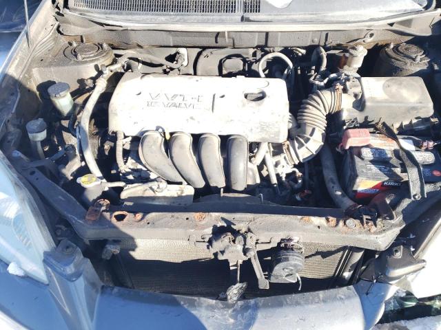 2T1KR32E25C854302 - 2005 TOYOTA COROLLA MA XR GRAY photo 11