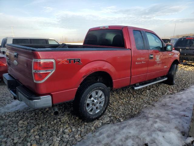 1FTFX1ETXBFD17072 - 2011 FORD F150 SUPER CAB RED photo 3