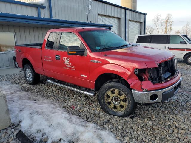 1FTFX1ETXBFD17072 - 2011 FORD F150 SUPER CAB RED photo 4