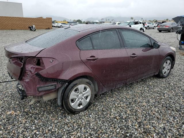 3KPFL4A7XHE131301 - 2017 KIA FORTE LX RED photo 3