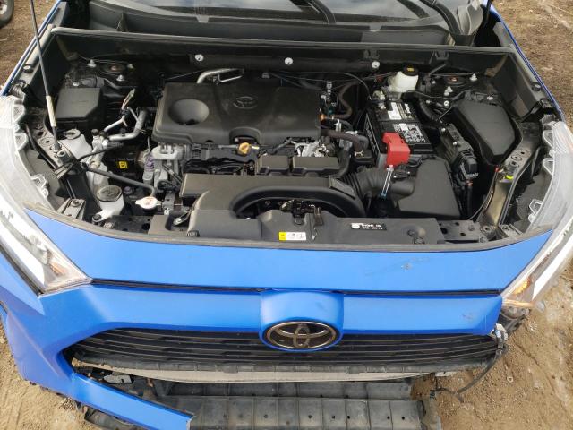 2T3P1RFV2MC149371 - 2021 TOYOTA RAV4 XLE BLUE photo 12