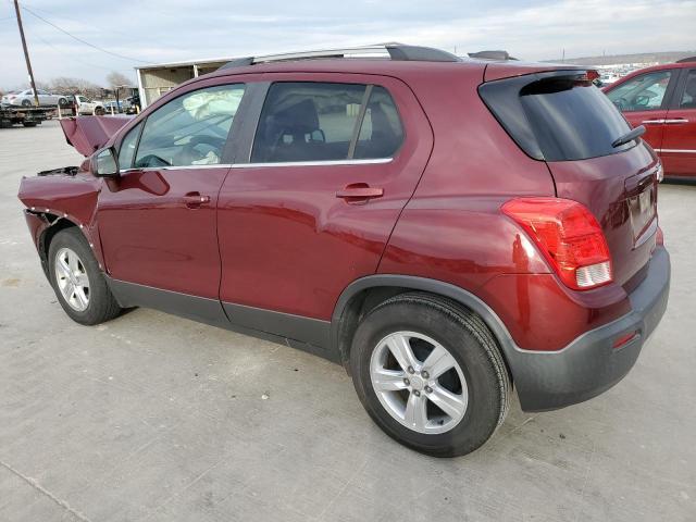 3GNCJLSB7GL223683 - 2016 CHEVROLET TRAX 1LT BURGUNDY photo 2