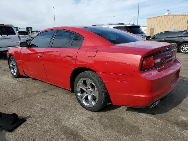 2C3CDXHG3DH502664 - 2013 DODGE CHARGER SXT RED photo 2