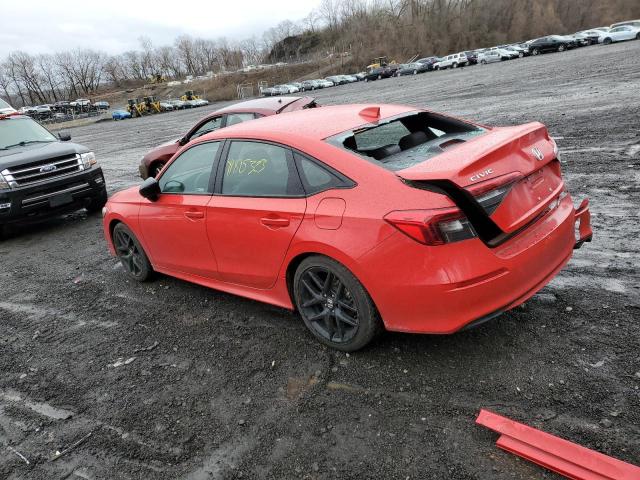 2HGFE2F54NH556875 - 2022 HONDA CIVIC SPORT 红色 照片 2