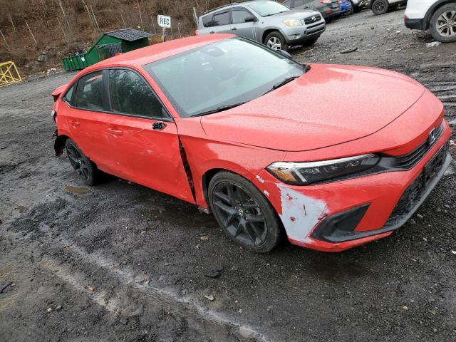 2HGFE2F54NH556875 - 2022 HONDA CIVIC SPORT 红色 照片 4
