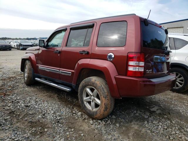 1J8GN58K88W243219 - 2008 JEEP LIBERTY LIMITED BURGUNDY photo 2