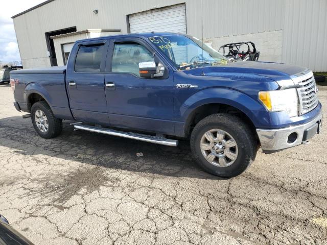 1FTFW1EV8AFD07272 - 2010 FORD F150 SUPERCREW BLUE photo 4