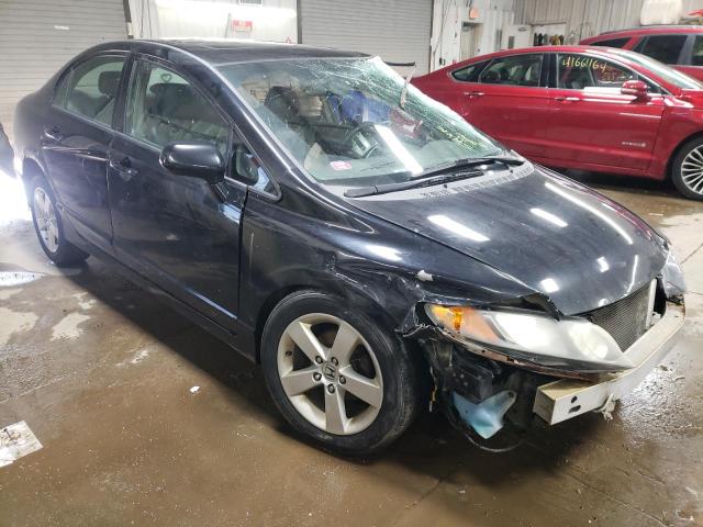 2HGFA16988H349726 - 2008 HONDA CIVIC EXL BLACK photo 4