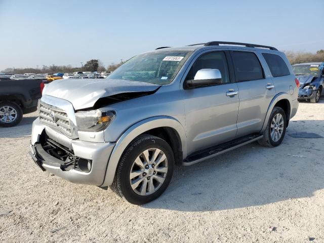 5TDDW5G14GS144265 - 2016 TOYOTA SEQUOIA PLATINUM SILVER photo 1