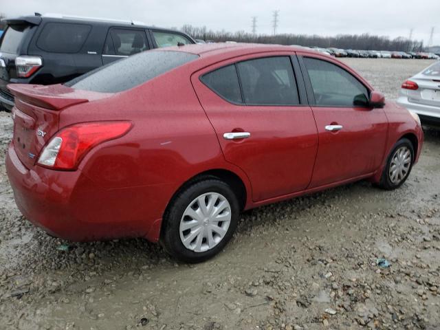 3N1CN7AP1DL845888 - 2013 NISSAN VERSA S RED photo 3