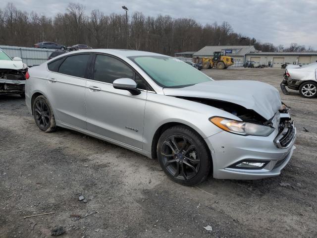 3FA6P0LU3JR249324 - 2018 FORD FUSION SE HYBRID SILVER photo 4