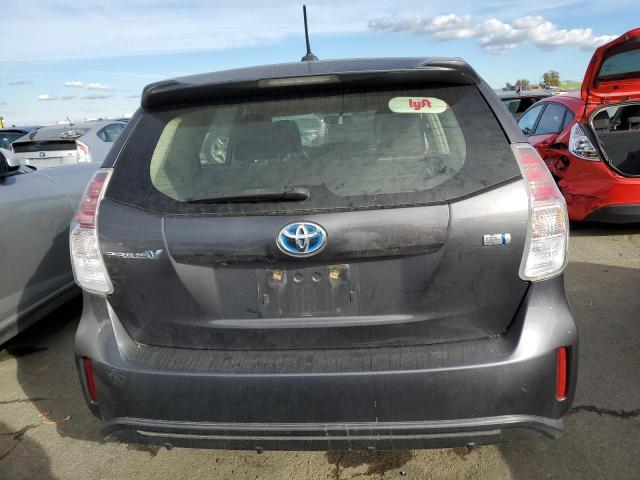 JTDZN3EU6FJ029124 - 2015 TOYOTA PRIUS V CHARCOAL photo 6