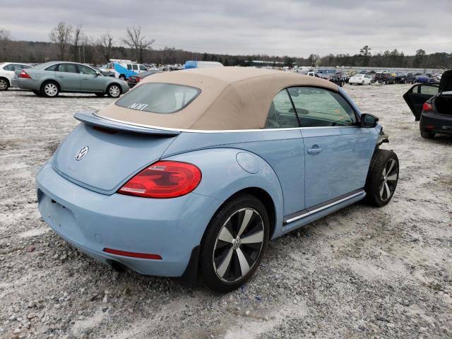 3VW7A7AT9DM802382 - 2013 VOLKSWAGEN BEETLE TURBO BLUE photo 3