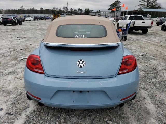 3VW7A7AT9DM802382 - 2013 VOLKSWAGEN BEETLE TURBO BLUE photo 6