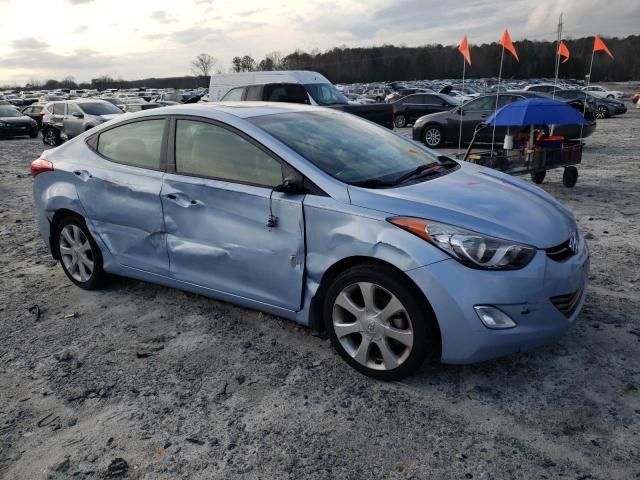 KMHDH4AE9DU572156 - 2013 HYUNDAI ELANTRA GLS BLUE photo 4