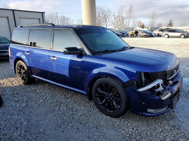 2FMHK6DT1DBD20321 - 2013 FORD FLEX LIMITED BLUE photo 4