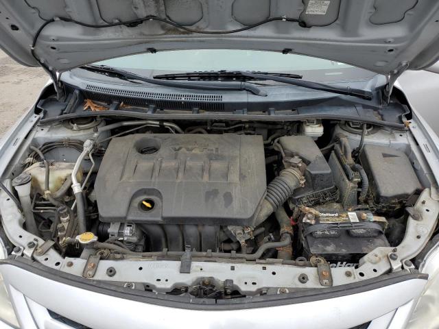 2T1BU4EE5BC651254 - 2011 TOYOTA COROLLA BASE SILVER photo 11