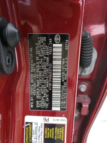 4T1BF1FK8GU537333 - 2016 TOYOTA CAMRY LE RED photo 12