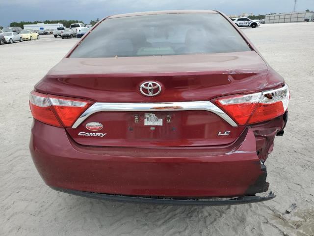 4T1BF1FK8GU537333 - 2016 TOYOTA CAMRY LE RED photo 6
