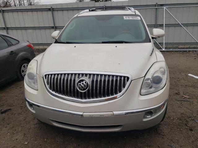 5GALRBED5AJ119430 - 2010 BUICK ENCLAVE CXL WHITE photo 5