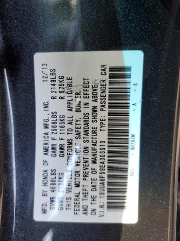 19UUA8F59EA005510 - 2014 ACURA TL TECH GRAY photo 12