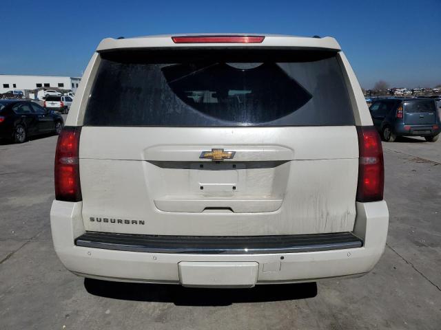 1GNSCKKC7FR738036 - 2015 CHEVROLET SUBURBAN C1500 LTZ WHITE photo 6