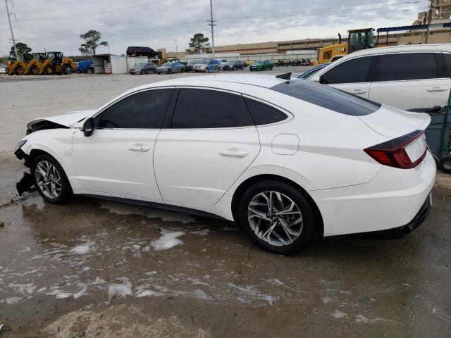 KMHL64JA6MA152211 - 2021 HYUNDAI SONATA SEL WHITE photo 2