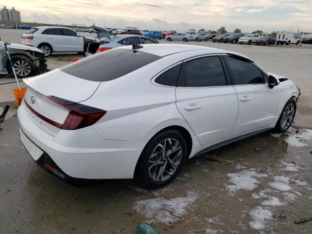 KMHL64JA6MA152211 - 2021 HYUNDAI SONATA SEL WHITE photo 3