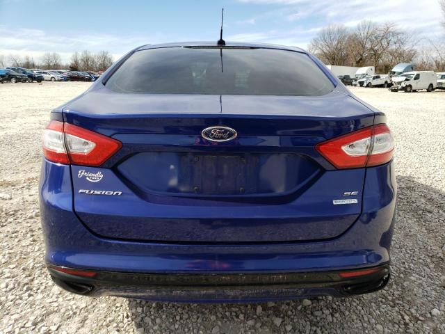 3FA6P0H91DR220087 - 2013 FORD FUSION SE BLUE photo 6