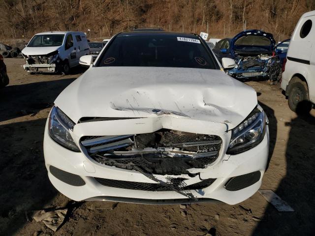 55SWF4KB9GU146227 - 2016 MERCEDES-BENZ C 300 4MATIC WHITE photo 5