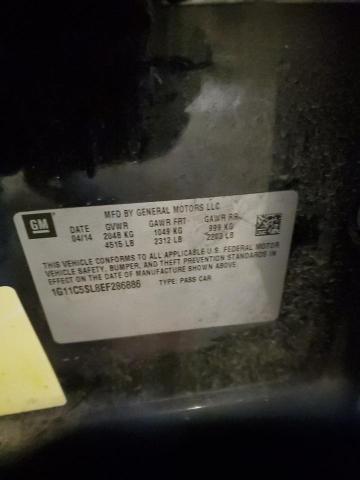 1G11C5SL8EF286886 - 2014 CHEVROLET MALIBU 1LT შავი ფოტო 12