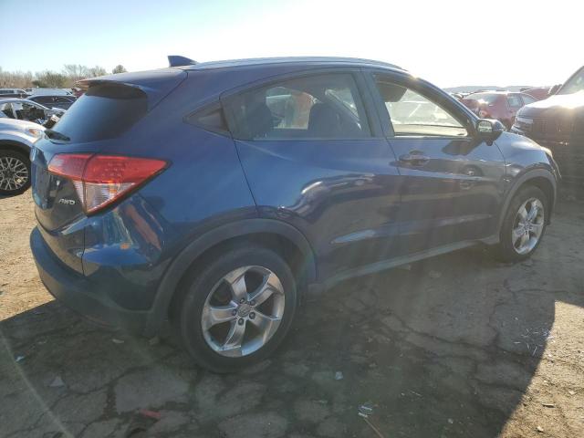 3CZRU6H74GM706129 - 2016 HONDA HR-V EXL BLUE photo 3