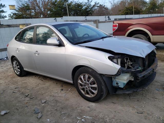 KMHDU4AD1AU190105 - 2010 HYUNDAI ELANTRA BLUE SILVER photo 4