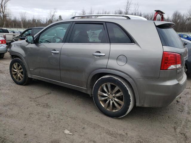 5XYKWDA20CG266289 - 2012 KIA SORENTO SX GRAY photo 2