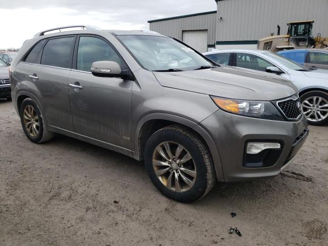 5XYKWDA20CG266289 - 2012 KIA SORENTO SX GRAY photo 4