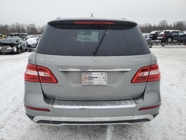 4JGDA5HB6EA421364 - 2014 MERCEDES-BENZ ML 350 4MATIC GRAY photo 6