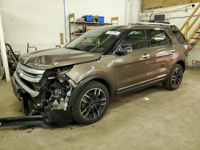 1FM5K8D85FGC64454 - 2015 FORD EXPLORER XLT BROWN photo 1