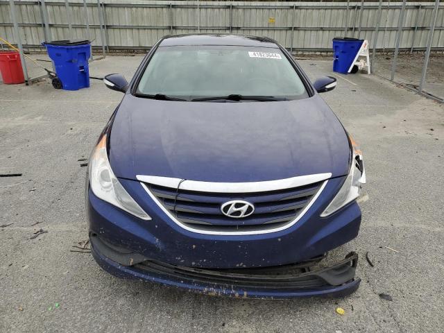 5NPEB4AC5EH921222 - 2014 HYUNDAI SONATA GLS BLUE photo 5